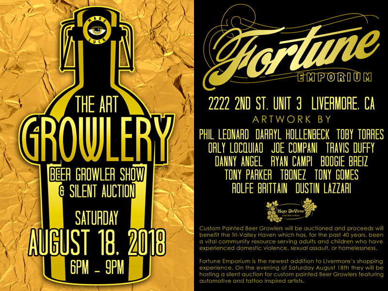 The Art Growlery: Charity Art Show at Fortune Emporium